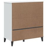 NNEVL Bookcase VIKEN White 80x40x90 cm Engineered Wood