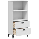 NNEVL Bookcase VIKEN White 60x35x123 cm Engineered Wood