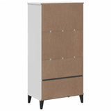 NNEVL Bookcase VIKEN White 60x35x123 cm Engineered Wood