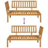 NNEVL Garden Pallet Corner Sofa Solid Wood Acacia