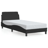 NNEVL Bed Frame "Dover" Black 90x190 cm Velvet