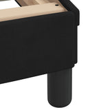 NNEVL Bed Frame "Dover" Black 90x190 cm Velvet