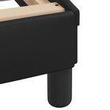 NNEVL Bed Frame with Headboard Black 152x203 cm Faux Leather
