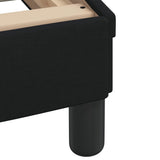 NNEVL Bed Frame without Mattress "Hvar" Black 107x203 cm King Single Fabric