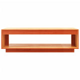 NNEVL Coffee Table Wax Brown 110x50x33.5 cm Solid Wood Pine