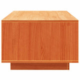 NNEVL Coffee Table Wax Brown 110x50x33.5 cm Solid Wood Pine
