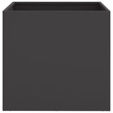 NNEVL Planters 2 pcs Black 49x47x46 cm Steel