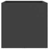 NNEVL Planters 2 pcs Black 49x47x46 cm Steel