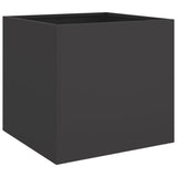 NNEVL Planters 2 pcs Black 49x47x46 cm Steel