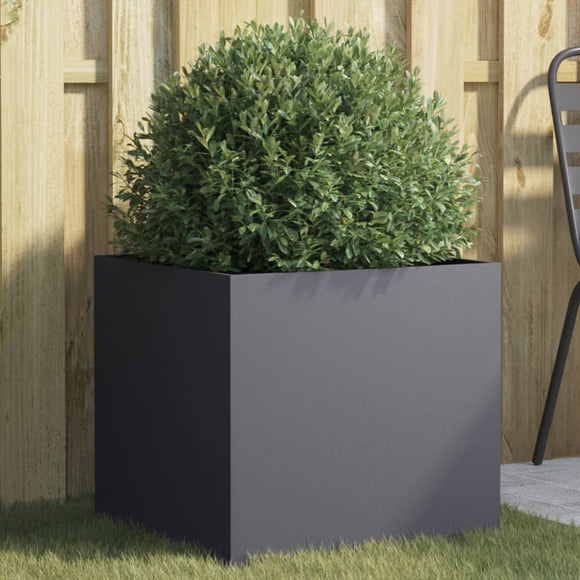 NNEVL Planter Anthracite 49x47x46 cm Steel