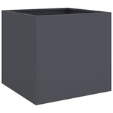 NNEVL Planters 2 pcs Anthracite 49x47x46 cm Steel
