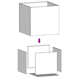NNEVL Planters 2 pcs Anthracite 49x47x46 cm Steel