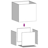 NNEVL Planters 2 pcs Silver 49x47x46 cm Galvanised Steel