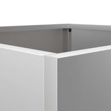 NNEVL Planters 2 pcs Silver 49x47x46 cm Galvanised Steel