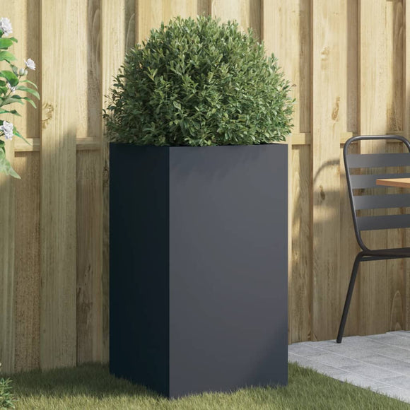 NNEVL Planter Anthracite 42x38x75 cm Steel