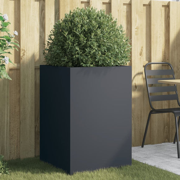 NNEVL Planter Anthracite 52x48x75 cm Steel