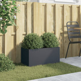 NNEVL Planter Anthracite 62x30x29 cm Steel