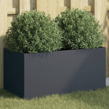 NNEVL Planter Anthracite 62x30x29 cm Steel