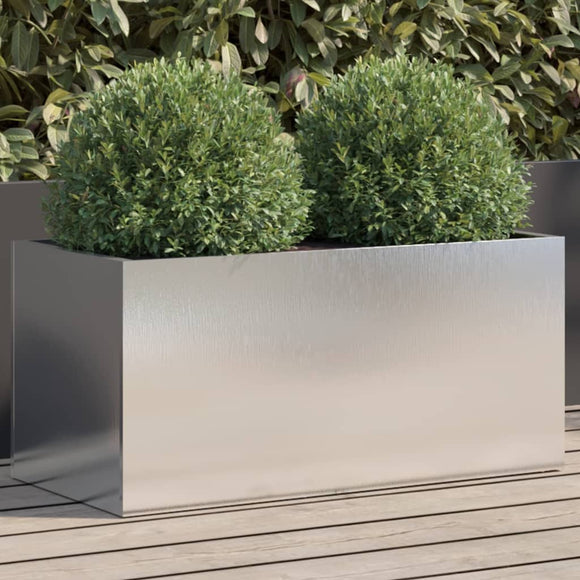 NNEVL Planter Silver 62x30x29 cm Stainless Steel