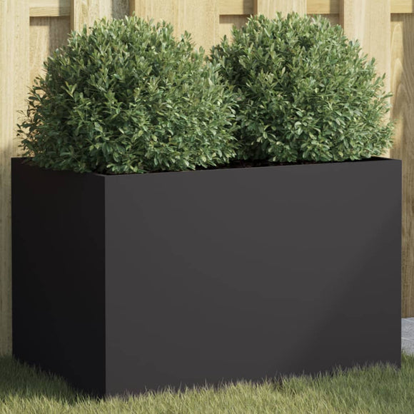 NNEVL Planter Black 62x40x39 cm Steel