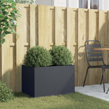 NNEVL Planter Anthracite 62x40x39 cm Steel