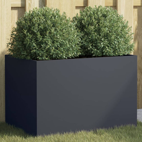 NNEVL Planter Anthracite 62x40x39 cm Steel