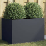 NNEVL Planter Anthracite 62x40x39 cm Steel