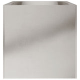 NNEVL Planter Silver 62x40x39 cm Stainless Steel