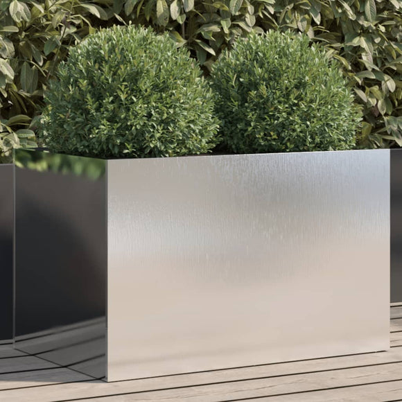 NNEVL Planter Silver 62x40x39 cm Stainless Steel