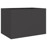 NNEVL Planter Black 62x47x46 cm Steel