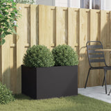 NNEVL Planter Black 62x47x46 cm Steel