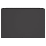 NNEVL Planter Black 62x47x46 cm Steel