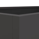 NNEVL Planter Black 62x47x46 cm Steel