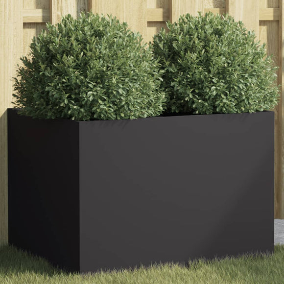 NNEVL Planter Black 62x47x46 cm Steel
