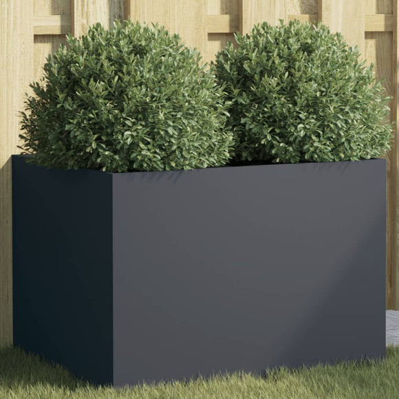 NNEVL Planter Anthracite 62x47x46 cm Steel