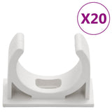 NNEVL Cable Trunkings with Clips Ø30 mm 10 m PVC