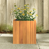 NNEVL Garden Planter 25x25x25 cm Solid Wood Acacia
