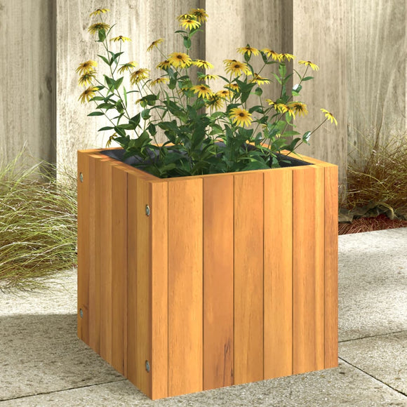 NNEVL Garden Planter 25x25x25 cm Solid Wood Acacia
