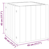 NNEVL Garden Planter 45x45x45 cm Solid Wood Acacia