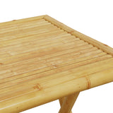 NNEVL Folding Garden Table 55x55x75 cm Bamboo