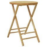 NNEVL Folding Garden Table Ø55x75 cm Bamboo