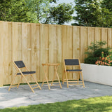 NNEVL Folding Garden Table Ø55x75 cm Bamboo