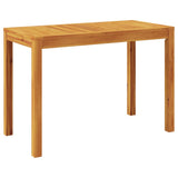 NNEVL Garden Dining Table 110x55x75 cm Solid Wood Acacia