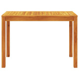 NNEVL Garden Dining Table 110x55x75 cm Solid Wood Acacia