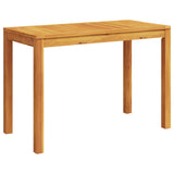 NNEVL Garden Dining Table 110x55x75 cm Solid Wood Acacia