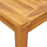 NNEVL Garden Dining Table 110x55x75 cm Solid Wood Acacia