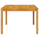 NNEVL Garden Dining Table 110x110x75 cm Solid Wood Acacia