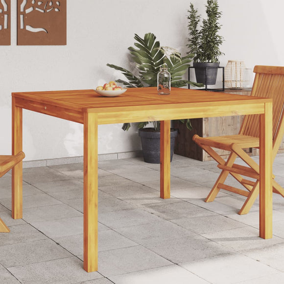 NNEVL Garden Dining Table 110x110x75 cm Solid Wood Acacia