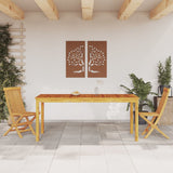 NNEVL Garden Dining Table 180x90x75 cm Solid Wood Acacia