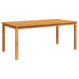 NNEVL Garden Dining Table 180x90x75 cm Solid Wood Acacia